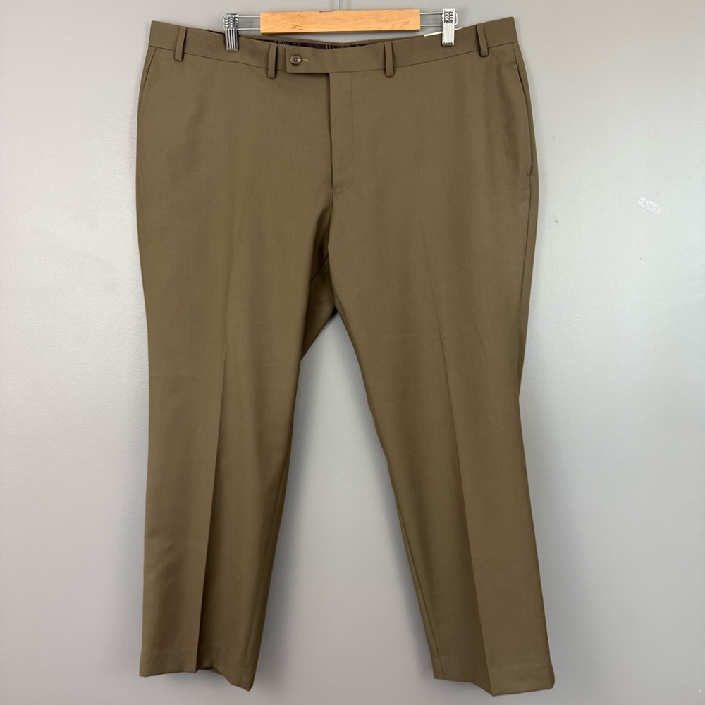 Lauren Ralph Lauren Mens Size 42x29 Classic-Fit Tan Flat Front Dress Pants Beige